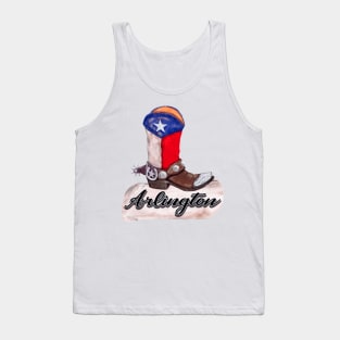 Arlington Texas Cowboy Boot Tank Top